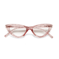 OKKIA Lectura Adriana Small Cat Eye Rosa brillantina