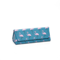 OKKIA  Magic glasses case with Flamingo print 