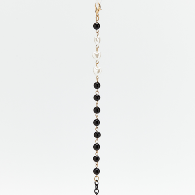 White Heart Glasses chain  OK018_G
