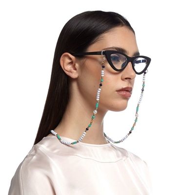 Turquoise Glasses Chain  OK018_D